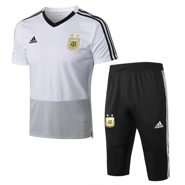 Camiseta Entrenamiento Argentina Conjunto Completo 2018 Blanco